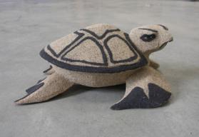 Cendrier Tortue en bois sabl